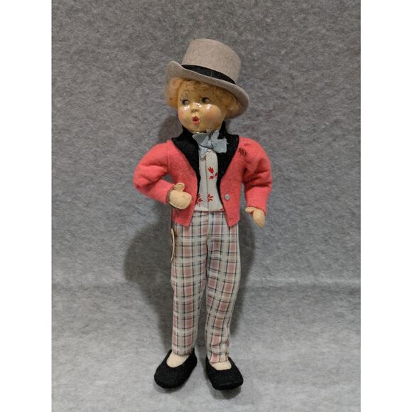 BAITZ Doll With Original Tag Whistling Hand Painted Bisque Face Vintage 2 Pcs - Picture 14 of 16